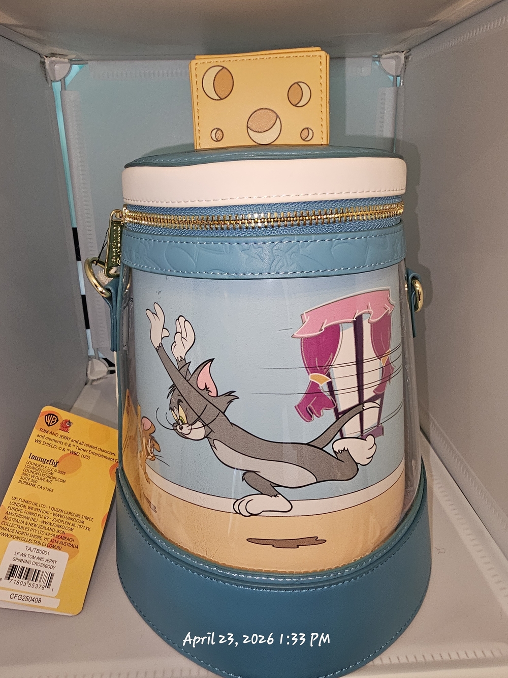 Loungefly Tom and Jerry Spinning Scene Crossbody Bag